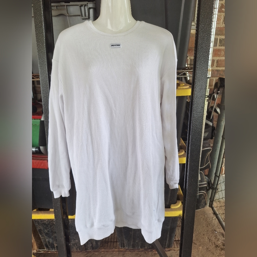 White Long Sleeve Shirt by Starter